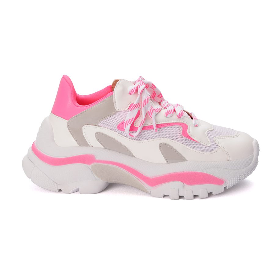 neon chunky sneakers